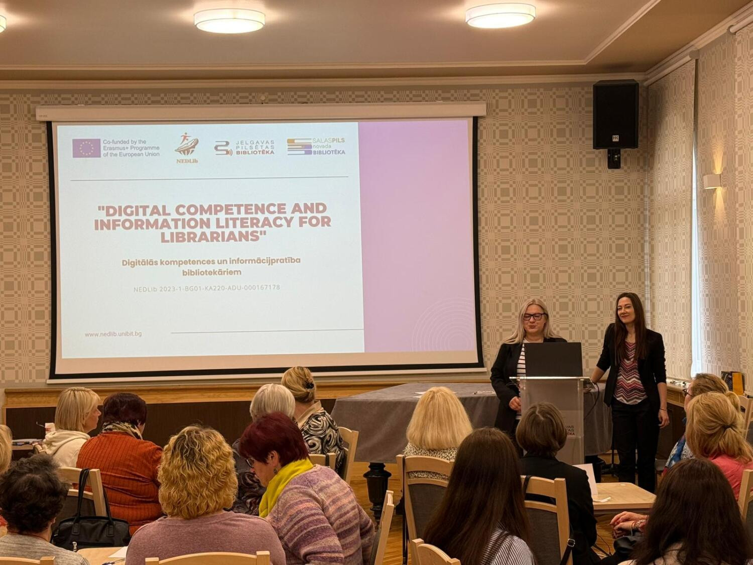 Jelgavas Pilsētas bibliotēkā aizvadīts Erasmus+ projekta NEDLib rezultātu izplatīšanas pasākums
