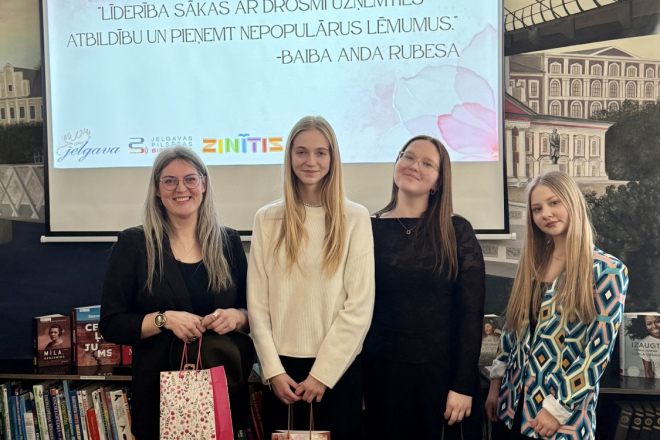 Aizvadīts iedvesmas pasākums jauniešiem “Spēks būt līderei”