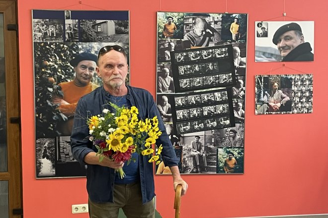 Ata Ieviņa izstādes “Literārā dzīve no 1970-tajiem līdz mūsdienām” atklāšana