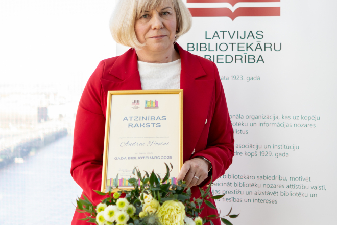 Gada bibliotekārs 2025 – jelgavniece Andra Poota
