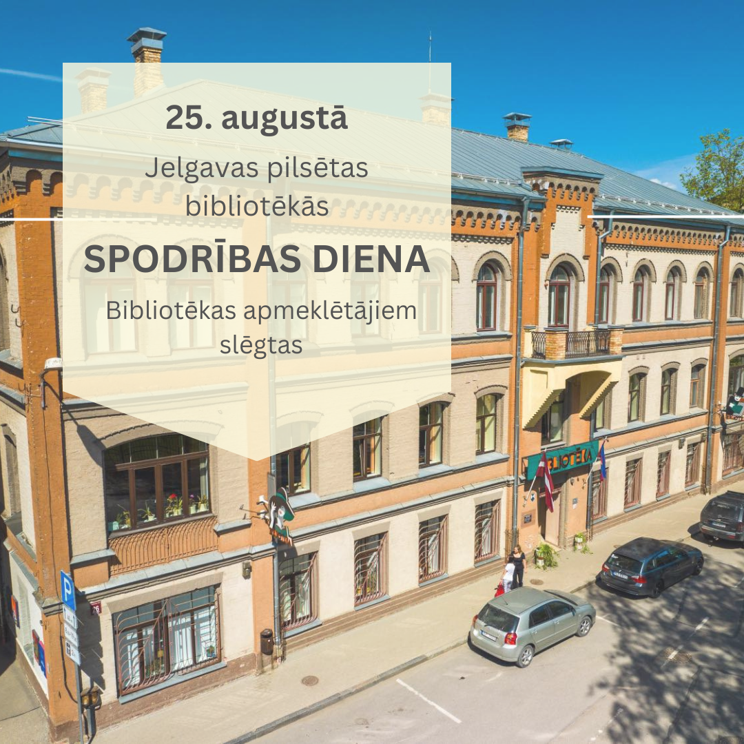 25. augustā bibliotēkās Spodrības diena