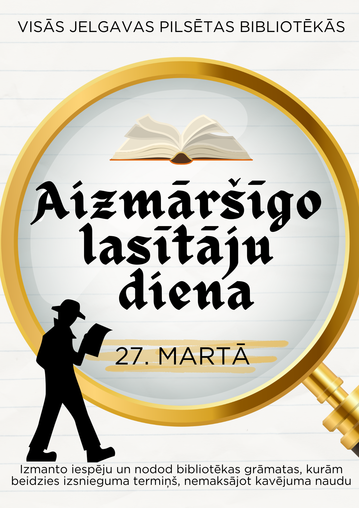 Aizmāršīgo lasītāju diena Jelgavas pilsētas bibliotēkās