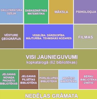 Bibliotēku jaunieguvumi jaunā veidolā