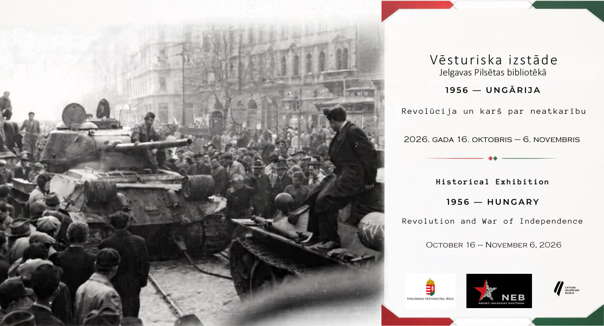 Jelgavas Pilsētas bibliotēkā atklāj izstādi par 1956. gada Ungārijas revolūciju 