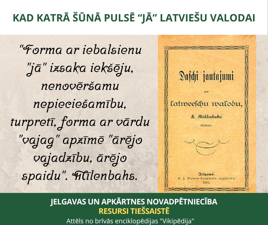 Kad katrā šūnā pulsē “jā” latviešu valodai. Kārli Mīlenbahu godinot