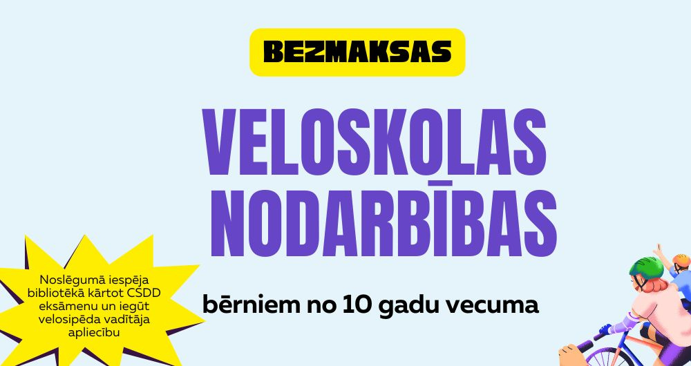 Komplektējam jaunas grupas bezmaksas Veloskolas nodarbībām