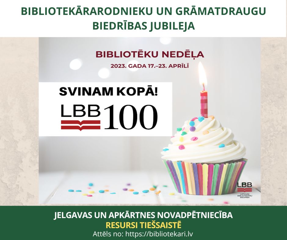 Latvijas bibliotekāru biedrībai 100