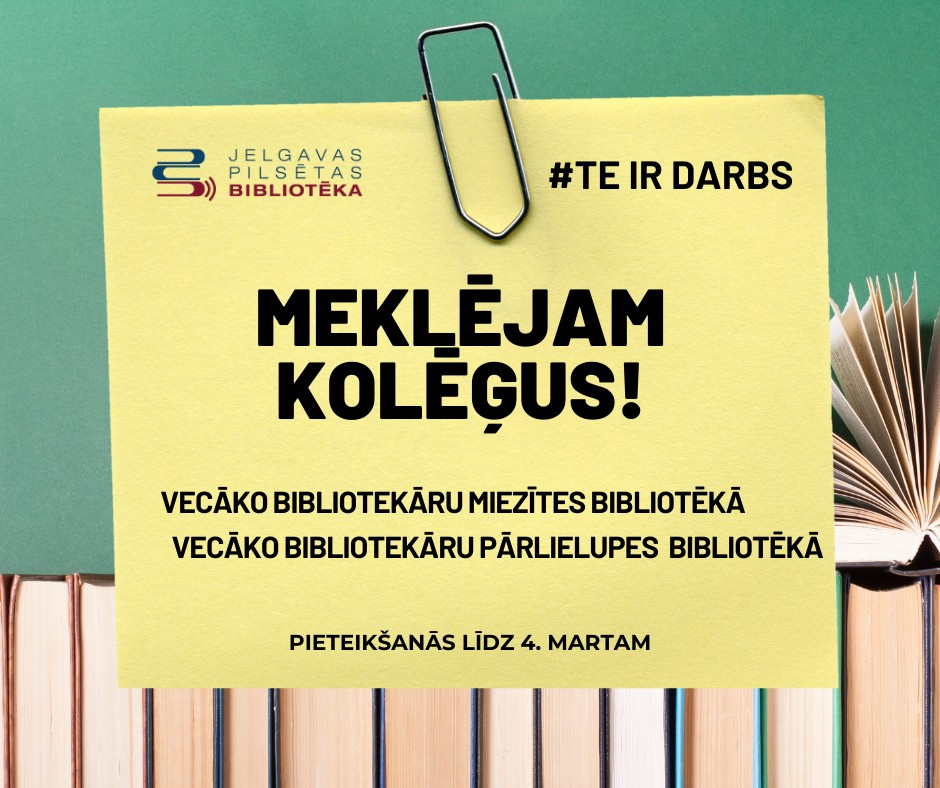 Meklējam kolēģus! 