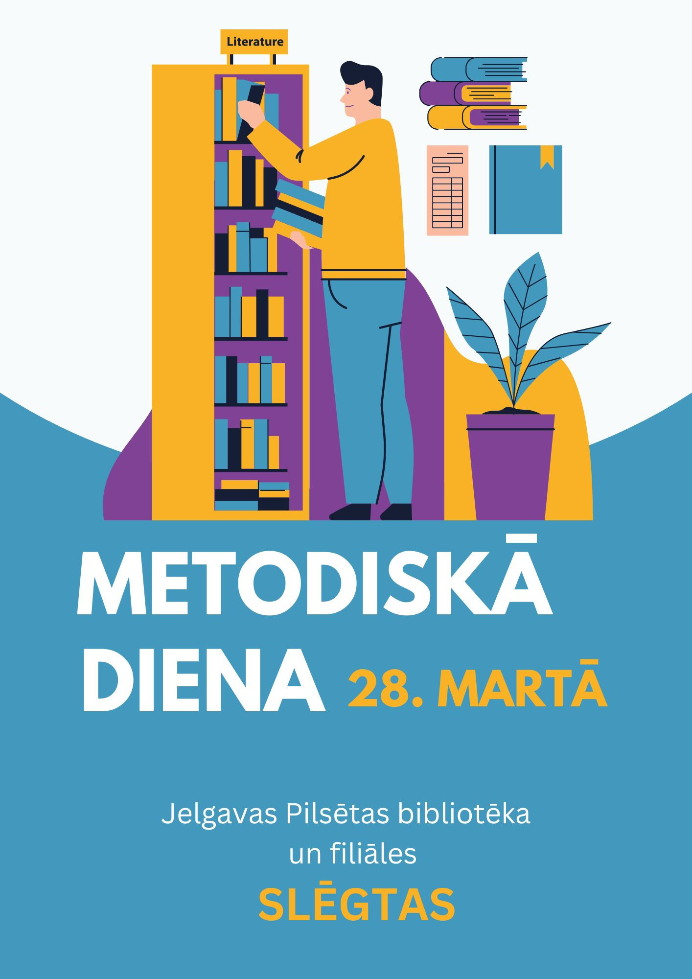 Metodiskā diena bibliotēkās būs 28. martā