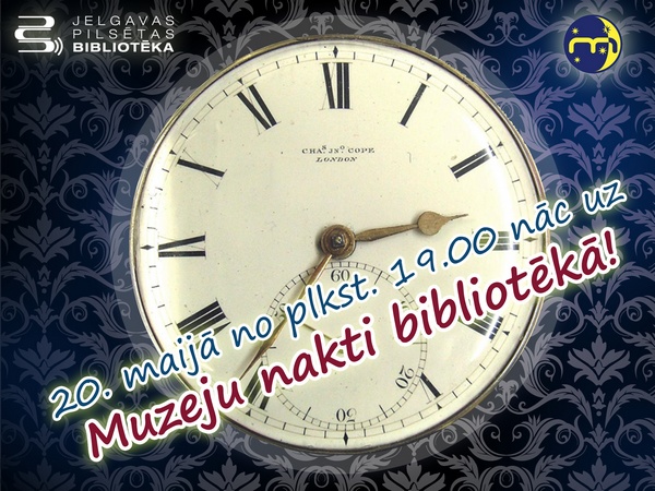 Muzeju nakts bibliotēkā 20.maijā