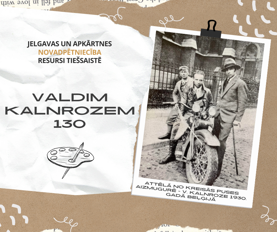 Pirms 130 gadiem dzimis mākslinieks Valdis Kalnroze