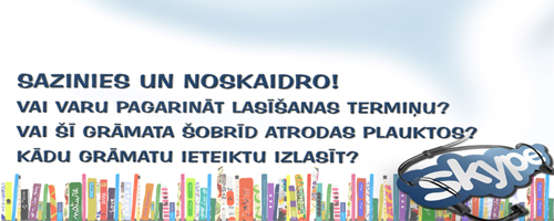 Sazinies ar bibliotēku caur Skype