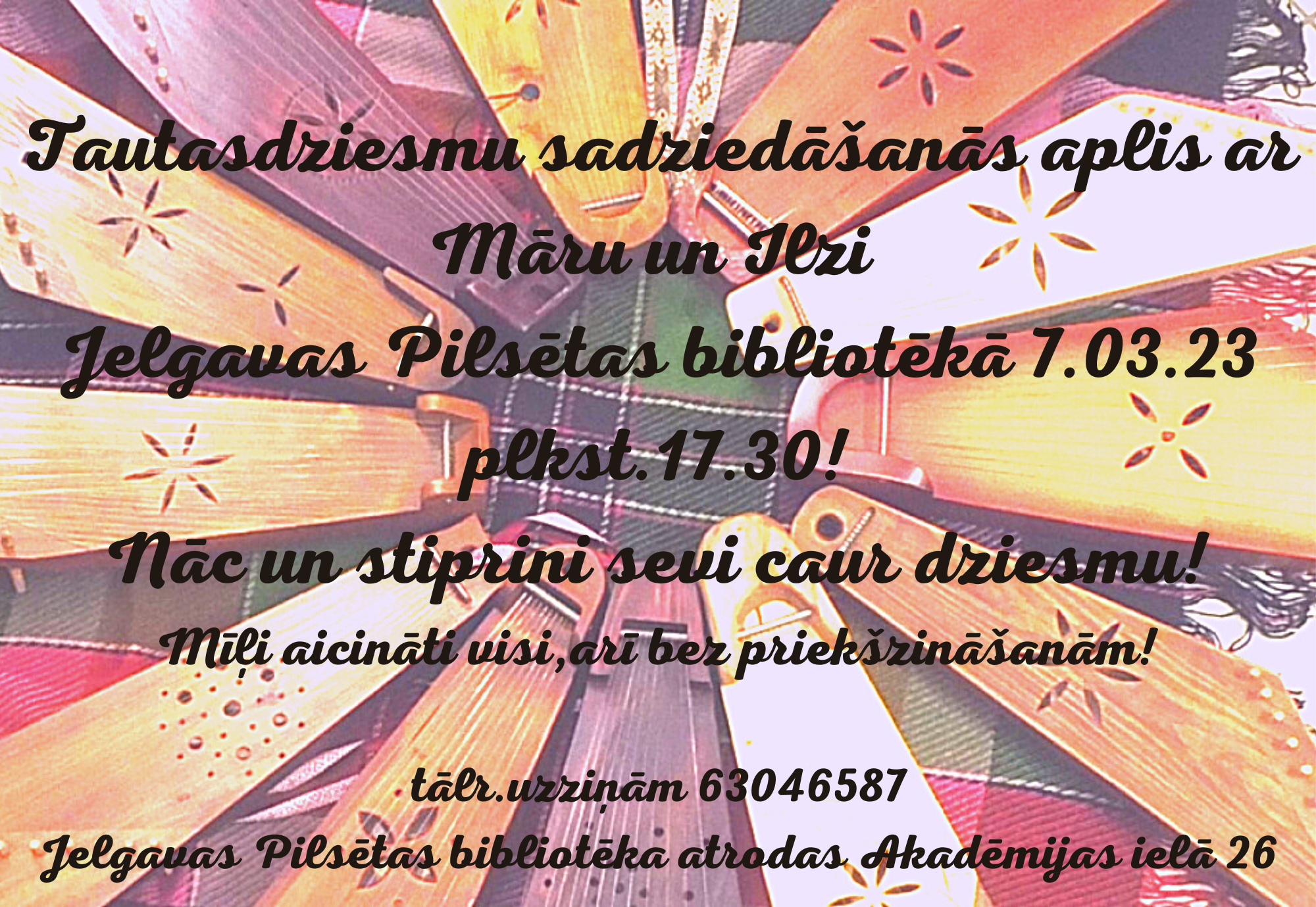 Tautasdziesmu sadziedāšanās aplis ar Māru un Ilzi 