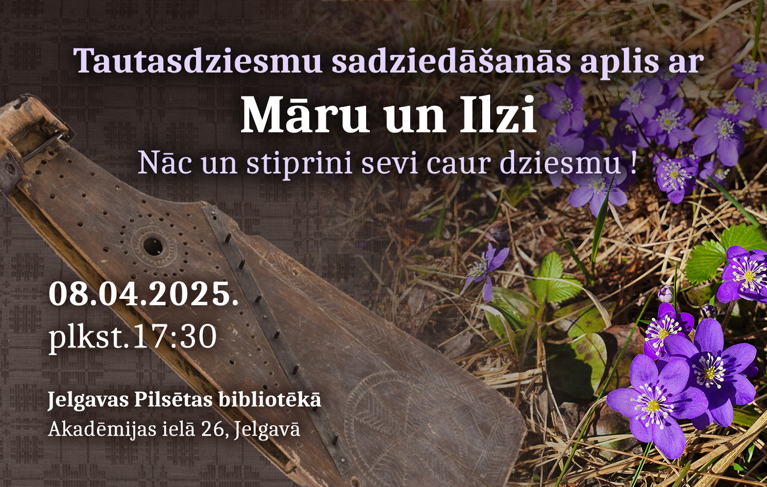 Tautasdziesmu sadziedāšanās aplis ar Māru un Ilzi