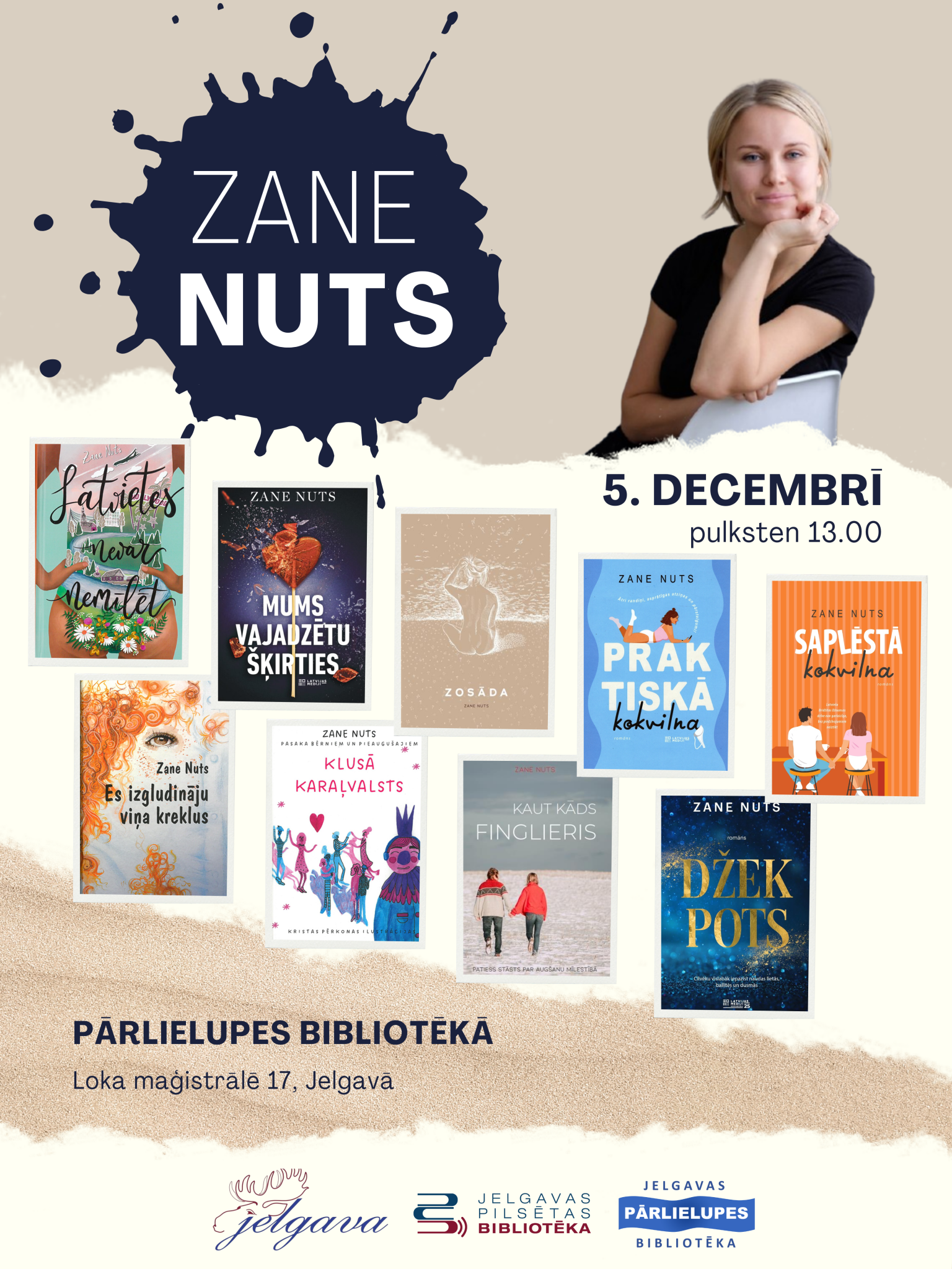 Tikšanās ar rakstnieci Zani Nuts 