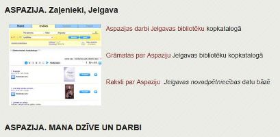 Virtuāls ieskats Aspazijas darbu lappusēs