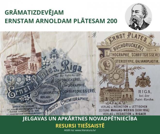  Grāmatizdevējam Ernstam Arnoldam Plātesam 200