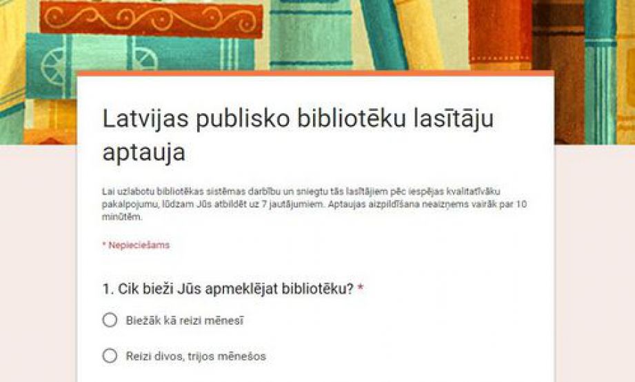 Aptauja bibliotēku lietotājiem
