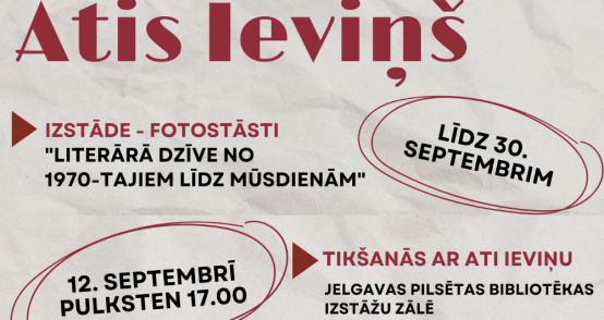 Aicinām uz tikšanos un sarunām ar fotomākslinieku Ati Ieviņu
