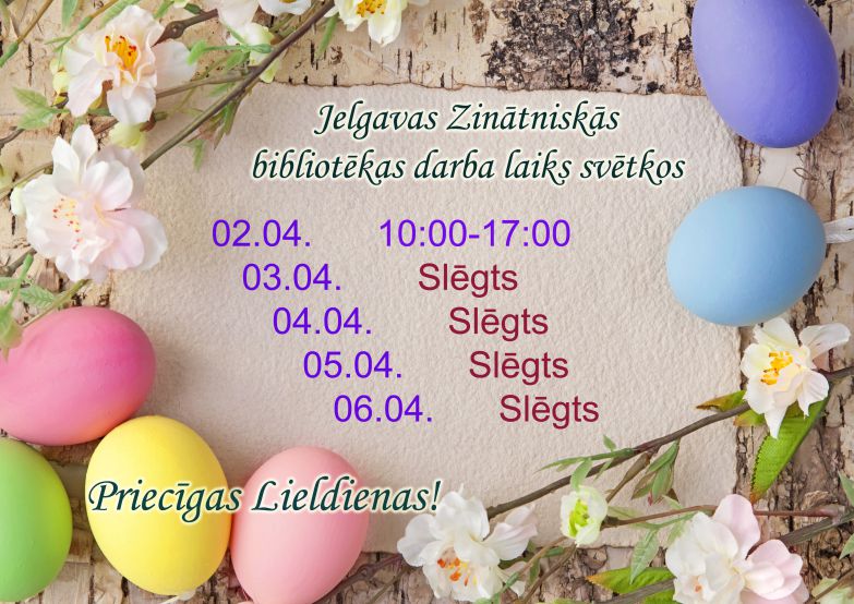 Bibliotēkas darba laiks svētkos