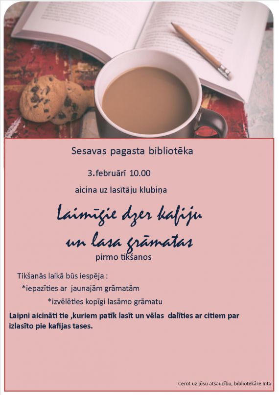 Lasītāju klubiņš Sesavas bibliotēkā