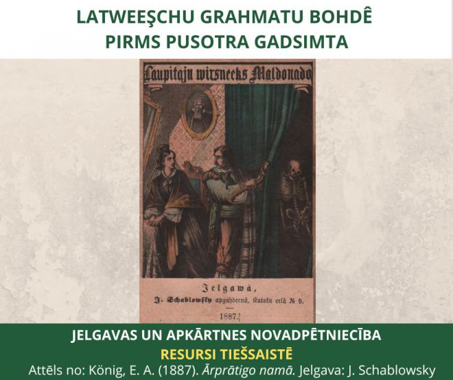 Latweeşchu grahmatu bohdê pirms pusotra gadsimta