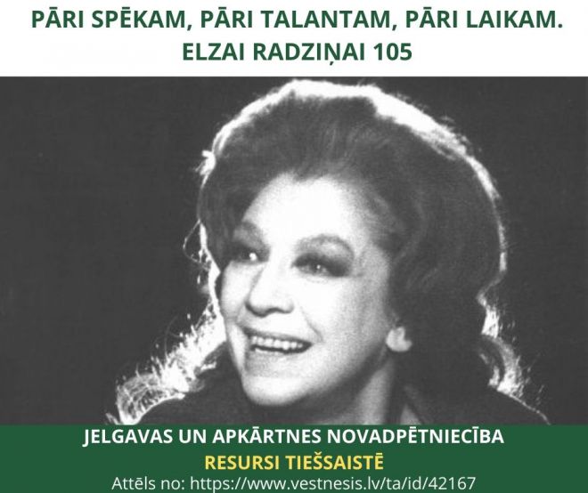 Pāri spēkam, pāri talantam, pāri laikam. Elzai Radziņai 105