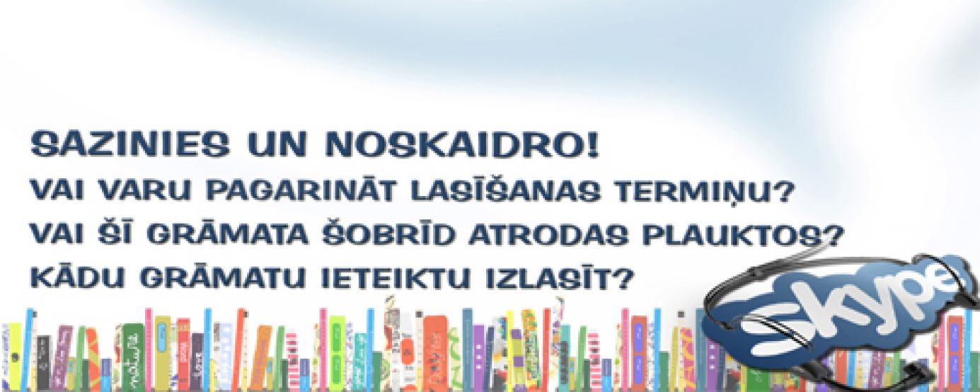 Sazinies ar bibliotēku caur Skype
