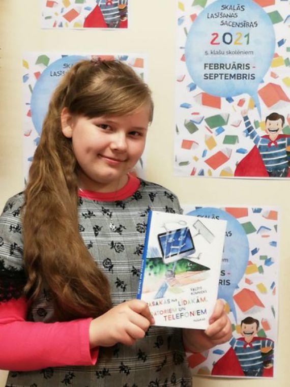 Skaļās lasīšanas sacensību reģionālajā finālā debitē Katrīna Beroza no Vilces pamatskolas
