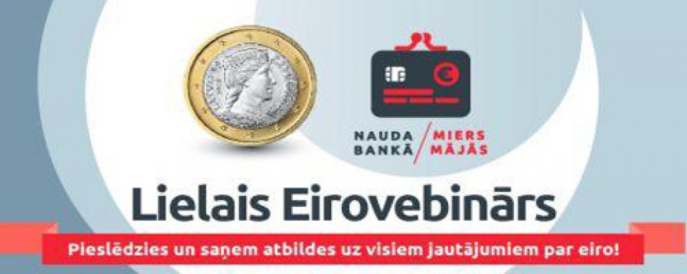 Tiešraides seminārā eksperti informēs par eiro