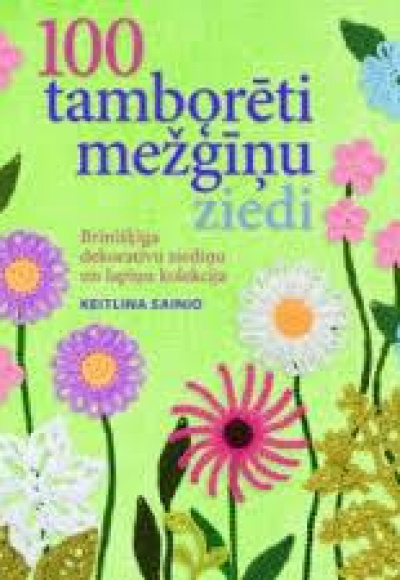 100 tamborēti mežģīņu ziedi